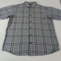 Columbia AM7968 Men's Gray Cotton Plaid Rapid Rivers II Button-Down Shirt Size L image 8