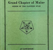 Order Of The Eastern Star 1936 Masonic Maine Grand Chapter Vol XIV PB Bo... - $1,289.81 MXN