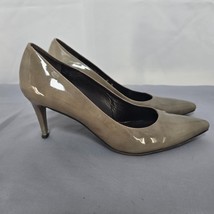 Stuart Weitzman Shoes Size 8M Warm Gray Patent Leather 3&quot; Heels !!See pictures!! - $32.71