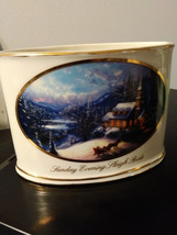 2004  Thomas Kinkade “Sunday Evening Sleigh Ride” Votive Tea Light Candle Holder - $10.30