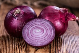 100 SEEDS ONION RED CREOLE ORGANIC VEGETABLE FAST PLANTING HEIRLOOM SEED... - $8.35