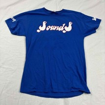 Nashville Sounds Baseball Unisex T-Shirt Blue Graphic Medium Don Mattingly  - $24.75