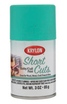 Krylon Short Cuts Hobby and Craft Satin Spray Paint, Caribbean Green, 3 Oz. - £7.15 GBP