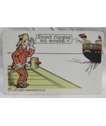 Funny Postcard E.B.&amp;E Bigliardi 78 Don&#39;t Forget To Write!! 1900-1910 UnD... - £2.33 GBP