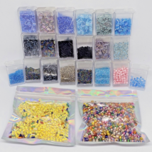 Assorted Glass Seed Beads for Art &amp; Crafts Jewelry Making Beads Lot - £16.01 GBP