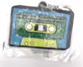 Cassette Tape Rubber Keychain Key tag Metal Keyring, New in package - £6.32 GBP