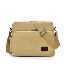 Multifunctional Canvas Messenger Bags For Men Multi Pocket Male Shoulder Bags Br - £49.26 GBP