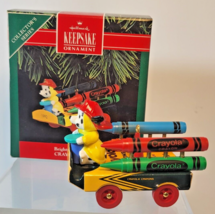 Hallmark Keepsake Ornament Crayola Crayons Bright Blazing Colors Dated 1992 NIB - £6.09 GBP