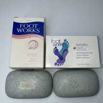 2 NEW Vintag Avon Foot Works Exfoliating Bar Soap Walnut Shell Exfoliate Pumice - $14.90