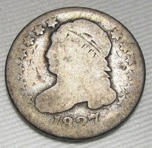 1827 Capped Bust Dime AG Coin Estate Piece AE228 - £19.21 GBP