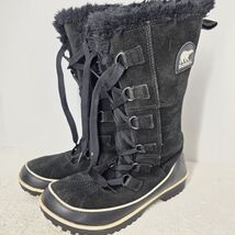 Sorel Tivoli High II Waterproof Leather Winter Boot SZ 8 Women Black NL2... - $52.46