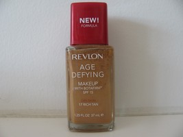 Revlon Age Defying Makeup SPF 15 for Dry Skin #17 Rich Tan 1.25 oz NWOB - $254.87 MXN