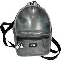ugg dannie II clear grey &amp; black themoplastic mini backpack purse 7.8 x ... - $56.05