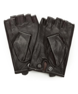 Ambesi Women&#39;s Classic Half Finger Nappa Leahter Driving Gloves - €8,74 EUR