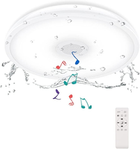 Upgrade Waterproof Ceiling Light LED Music Ceiling Lamp with Bluetooth S... - £52.74 GBP