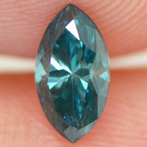 Marquise Cut Diamond Fancy Blue Loose VS2 Certified Natural Enhanced 0.45 Carat - £345.08 GBP