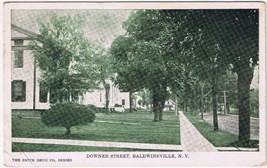 Postcard Downer Street Baldwinville New York Smith Drug Co - $9.89