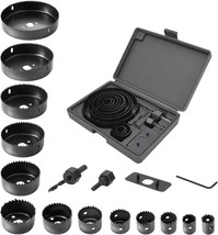 Luckyway 17-Piece Hole Saw Kit, Hole Saw Set, 3/4&quot; To 5&quot; Hole, Pvc And Drywall - $23.74