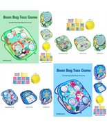 Kids Bean Bag Toss Game Set Children&#39;s Toy Dartboard Cornhole Tic Tac To... - $25.99