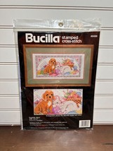 New Bucilla 40488 Gillum Cross Stitch Hobby Kit PLAYFUL PALS Cat Dog Needlepoint - £12.05 GBP