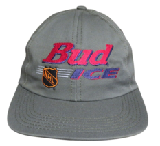 Vintage Bud Ice Beer NHL Cap Brown Hockey Budweiser Strapback 1990s USA ... - €11,09 EUR