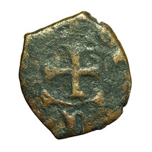 Cilician Armenia Medieval Coin Levon III 18mm King / Cross 04384 - £16.25 GBP