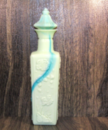 Vtg 1972 Jim Beam Liquor Decanter Jade Green Blue Teal Milk Slag Glass S... - £15.28 GBP