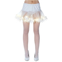 UNDERWRAPS SUPER BRIGHT LED LIGHT-UP WHITE CRINOLINE SLIP PETTICOAT 29486 - $22.65