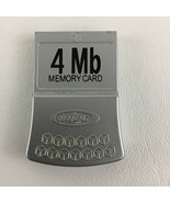 Intec 4 Mb Memory Card Game Cube Wii Video Game System Accessory Silver - $275.28 MXN