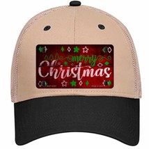 Merry Christmas Red Novelty Khaki Mesh License Plate Hat - £23.12 GBP