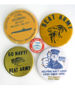 Lot 5 Lapel Pins US Naval WWII Submarines Reunion/Royal Navy/Go Navy/Bea... - £14.38 GBP