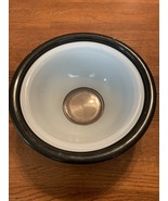 Pyrex Black And White Clear Bottom Mixing Bowls WT 1.5L BK 2.5L - $35.00