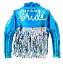 4 Bachelorette Party Balloons Fringe Jacket Team Bride Wife Of The Party 2.2ft - £14.76 GBP