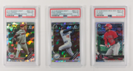 Lotto Di 3 PSA 10 Bowman Chome Baseball Carte Lodolo, Hoese , Adell - £86.92 GBP