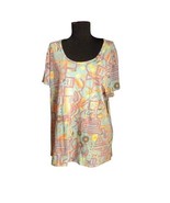 LuLaRoe XL Classic T Short Sleeve Graphic Print Womens Shirt Hi-Low NEW - £15.78 GBP