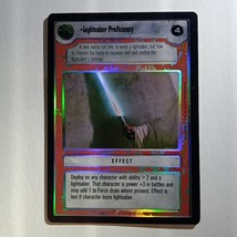 Lightsaber Proficiency FOIL - Premiere - Star Wars Customizeable Card Game SWCCG - £4.99 GBP