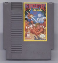 Vintage Nintendo Super Spike V&#39;ball  Video Game NES Cartridge VHTF Volleyball - £15.35 GBP