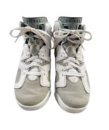 Jordan Nike RETRO NBA Ball Shoes White Gray 384665-100 Boys Youth:  Fast... - $60.93 CAD