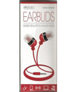 SENTRY Stereo Noise Isolation Earbuds, 3.5mm Plug, 4' Cord, Red - $7.91