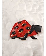 Vintage Estate Whimsical Ladybug Painted Turtle Brooch.  Rare!  Cute! Si... - €22,55 EUR