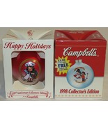 Two (1997 &amp; 1998) Campbell&#39;s Collector&#39;s Edition Ball Globe Ornaments- NIB! - €8,45 EUR