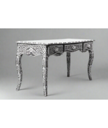 mother of pearl and resin inlay floral pattern with three drawer wooden ... - $49,842.15 MXN