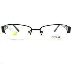 Guess Kids Eyeglasses Frames GU9130 BLK Black Oval Half Wire Rim 48-16-130 - £18.21 GBP