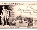 Multiview St Peter Cathedral Rome Italy UNP 1892 Pioneer Era Postcard Y12 - $9.16