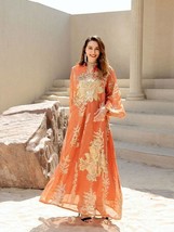 Beautiful Ramadan Eid Mubarak Abaya Dubai Islam Muslim Dress Kaftans Turkey Dres - £156.30 GBP