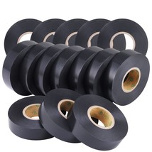 Lichamp 15-Pack Black Electrical Tape Waterproof, 3/4 In X 66Ft, Industrial - $40.98