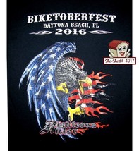 BIKETOBERFEST 2016 Daytona Beach Biker T-Shirt - Unisex Medium - Double ... - £13.27 GBP