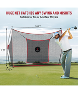 Heavy Duty Golf Practice Net with Chipping Target &amp; Carry Bag - £115.78 GBP