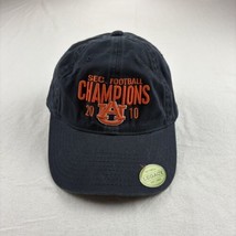 Auburn University Sec Football Champions 2010 Hat Leather Strap Blue New... - $19.59