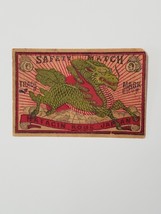 Vintage Matchbox Label Japan Safety Match Hatagin Kobe Japan Red/Green D... - £7.95 GBP